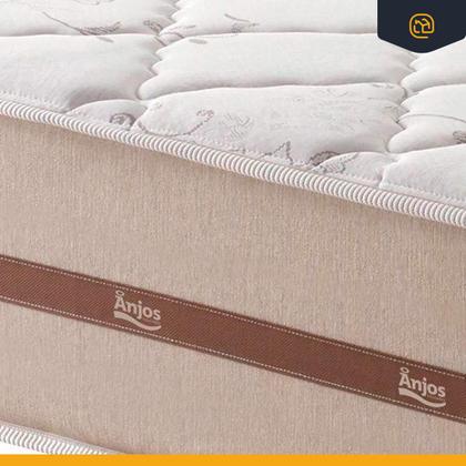 Imagem de Cama Box com Colchão de Molas Ensacadas Solteiro Anjos Classic Auxiliar de Espuma Unique Solteiro 88 cm
