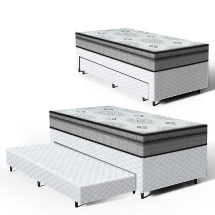 Imagem de Cama Box com Colchao Espuma D33 Pillow In Anjos Ortosleep com Auxiliar de Espuma Unique Solteiro 88 cm