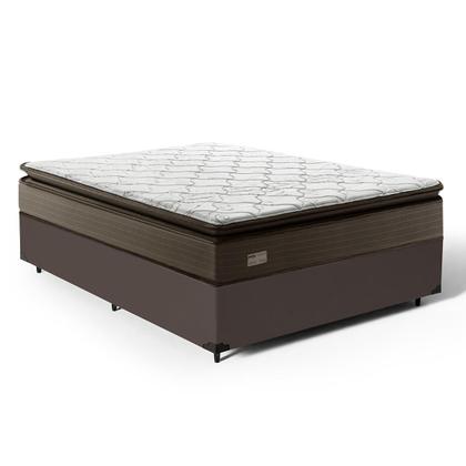 Imagem de Cama Box com Colchão Nivus Espuma D33 Com Pillow Top Casal 138cm