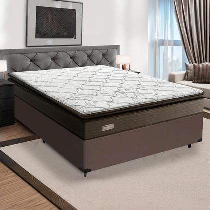 Imagem de Cama Box com Colchão Nivus Espuma D33 Com Pillow Top Casal 138cm