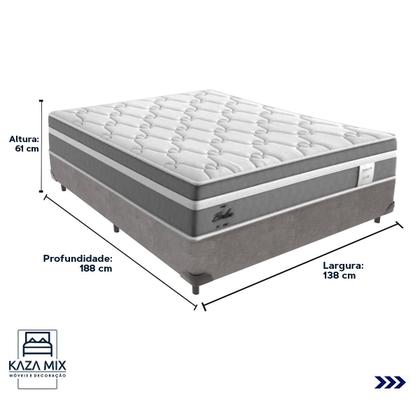 Imagem de Cama Box e Colchão Berlim Molas Ensacadas Casal Probel
