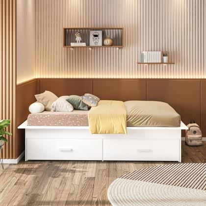 Imagem de Cama Box Juvenil Solteiro com 2 Gavetas Deva Yescasa