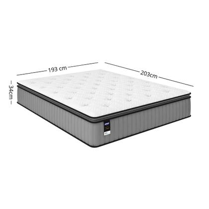 Imagem de Cama Box King 193cm Colchão Molas Ensacadas Gazin Tower HF25 e Base 2CEN