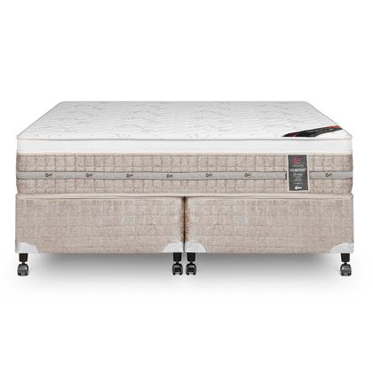 Imagem de Cama Box King Castor Premium Tecnopedic 193x203x57 + Box Castor Bege