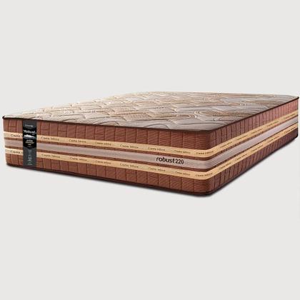 Imagem de Cama Box King Colchão + Box 193x203x76 com Espuma Látex Robust Gel 220 Caramelo Cama inBox