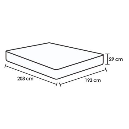 Imagem de Cama Box King: Colchão Molas MasterPocket Ensacadas Herval Meditare + Base CRC Suede Marrom(193x203)