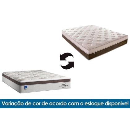 Imagem de Cama Box King: Colchão Molas Plumatex MasterPocket Ensacadas Personalle + Base CRC Suede Marrom(193x203)