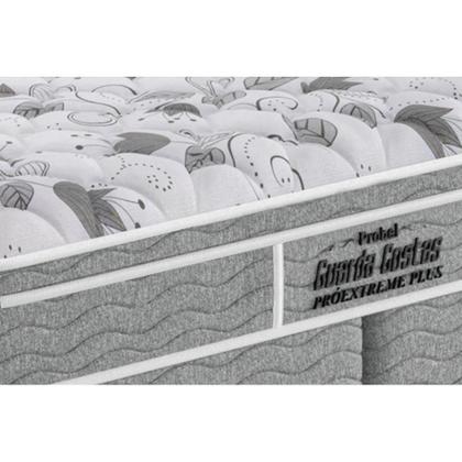 Imagem de Cama Box King: Colchão Ortopédico Probel D45 Anatômico Guarda Costas Próextreme Plus + Base CRC Suede Gray (193x203)