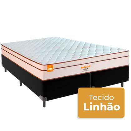 Imagem de Cama Box King e Colchão Pequim Molas Ultralastic Inducol Preto