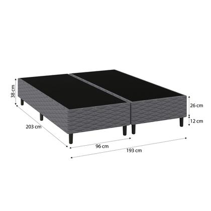 Imagem de Cama Box King Molas Ensacadas Pillow Top Conforto Premium 193x203 Bertha Umaflex