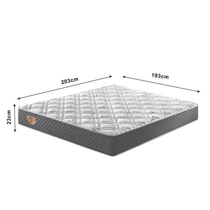 Imagem de Cama Box King Reforçado 193x203x38cm e Colchão Adapto Molas Ensacadas B&G