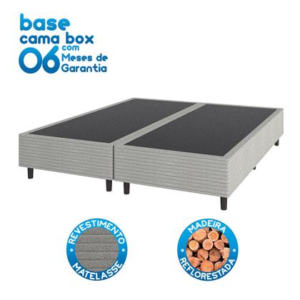 Imagem de CAMA BOX KING SIZE + COLCHÃO MOLAS ENSACADAS NEW LONDRES UMAFLEX (193x203x68CM) CINZA