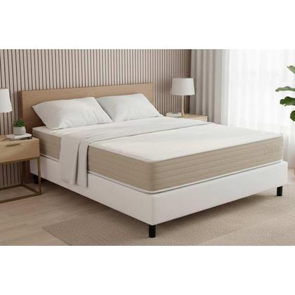 Imagem de Cama Box NOVO + Colchão Anatômico Kappesberg D33 Carmine + Base CRC Corano White