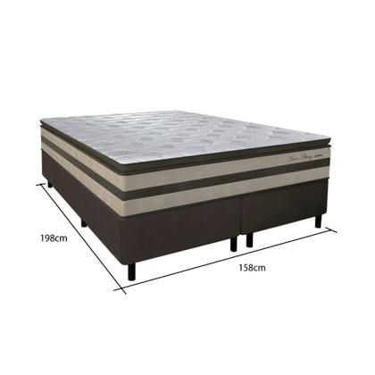 Imagem de Cama Box Queen 158cm Molas Ensacadas Love Story HF V24 2CEN Gazin