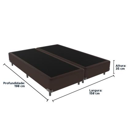 Imagem de Cama Box Queen 158x198 Marrom