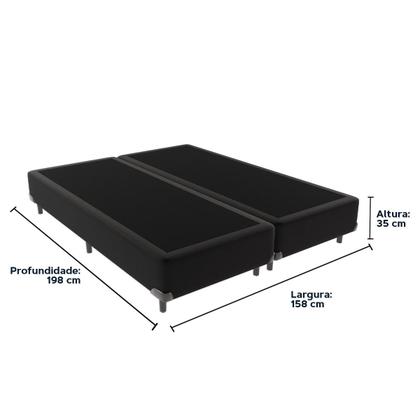 Imagem de Cama Box Queen 158x198 Preto