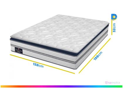 Imagem de Cama Box Queen (Box + Colchão) Gazin de Mola