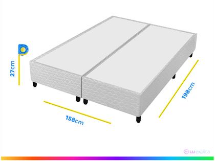Imagem de Cama Box Queen (Box + Colchão) Gazin de Mola