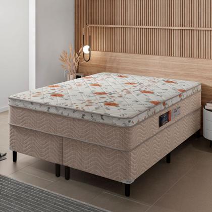 Imagem de Cama Box Queen ( Box + Colchão ) Orthopedic de Espuma D45 Portobel 158x198x53cm