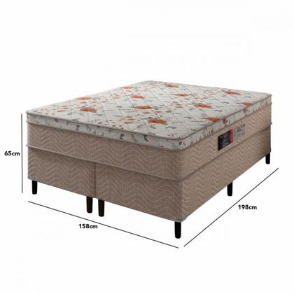 Imagem de Cama Box Queen ( Box + Colchão ) Orthopedic de Espuma D45 Portobel 158x198x53cm