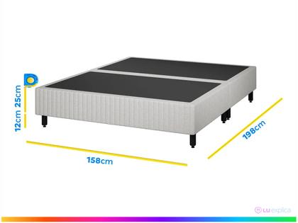Imagem de Cama Box Queen (Box + Colchão) Plumatex