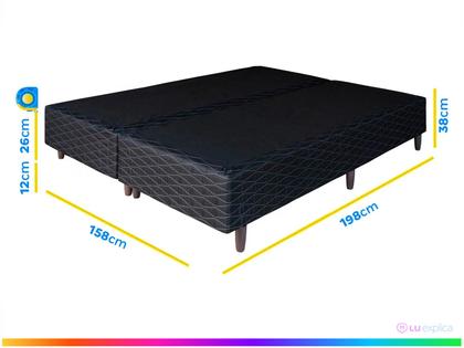 Imagem de Cama Box Queen (Box + Colchão) Umaflex 