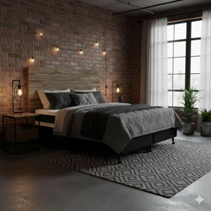 Imagem de Cama Box Queen Castor Black e White Air Double Face D45 158x198x54 + Box Castor
