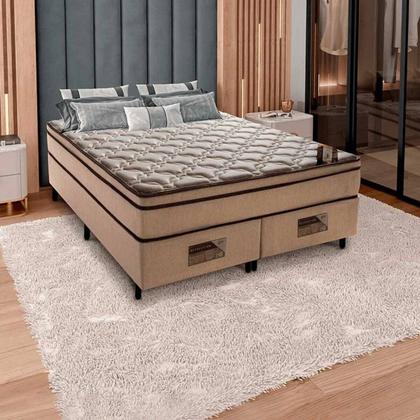 Imagem de Cama Box Queen Castor Revolution Tecnopedic 158x198x54 + Box Castor