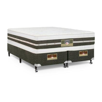 Imagem de Cama Box Queen Castor Silver Star Air Double Face Tecnopedic 158x198x61 + Box Castor