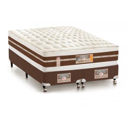 Imagem de Cama Box Queen Castor Silver Star Air Double Pocket Hibrido 158x198x61 + Box Castor
