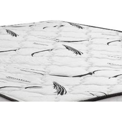Imagem de Cama Box Queen: Colchão Espuma Ortobom D45 High Foam + Base CRC Courano White(158x198)