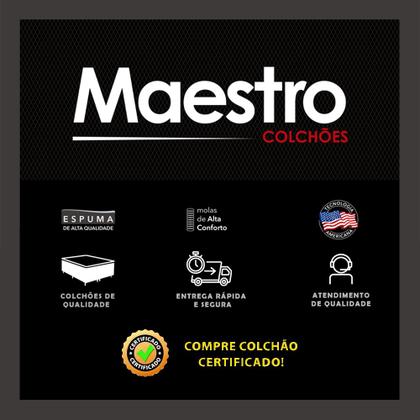 Imagem de Cama Box Queen Colchão Molas Ensacadas Pergola Europillow 158x198x63cm Full Maestro Colchões