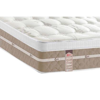 Imagem de Cama Box Queen: Colchão Molas Pocket Ensacadas Castor Silver Star Air One Face + Base CRC Suede Clean(158x198)