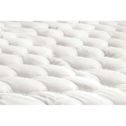 Imagem de Cama Box Queen: Colchão Molas Pocket Ensacadas Castor Silver Star Air One Face + Base CRC Suede Clean(158x198)