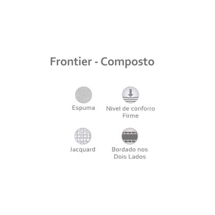 Imagem de Cama Box Queen: Colchão Ortopédico Herval AG65 Frontier + Base CRC Suede Gray(158x198)