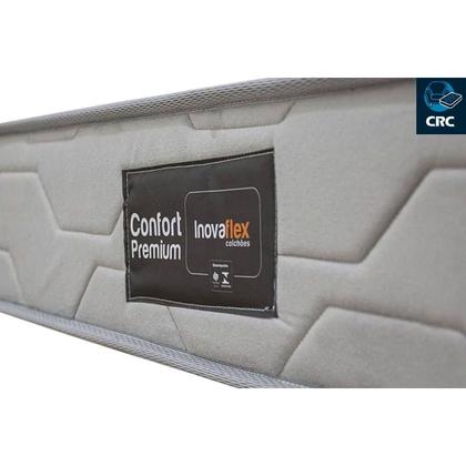 Imagem de Cama Box Queen: Colchão Ortopédico Inovaflex Comfort Premium+Base CRC Corano Black (158x198)