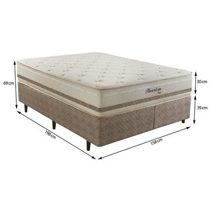 Imagem de Cama Box Queen Herval Haarlem, Molas Ensacadas, 69 x 158 x 198 cm