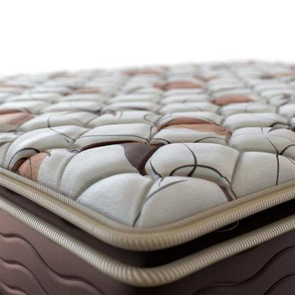 Imagem de Cama Box Queen Marrom + Colchão de Espuma D45 - Probel - Guarda-Costas ProForce Plus 158x198x63cm
