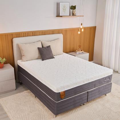 Cama Box Queen Size (Box + Colchão) 158x198x69 Esmeralda Prorelax