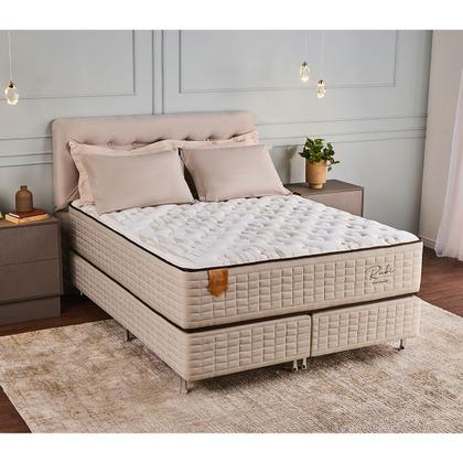 Imagem de Cama Box Queen Size (box + Colchão) 158x198x73 Rubi Prorelax Pillow In Turn Free - Bege