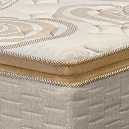 Imagem de Cama Box Queen Size Preta Colchão Mendoza Molas Ensacadas Pillow Top 158x198x71cm Extra Macio