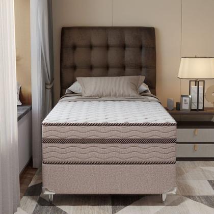 Imagem de Cama Box Solteirão 108x198x63cm Molas Ensacadas Sonhare Montreal