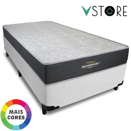 Imagem de Cama Box Solteirão + Colchão Espuma D33 Ortopédico 96x203x58cm Orthopedic l Várias Cores V-Store