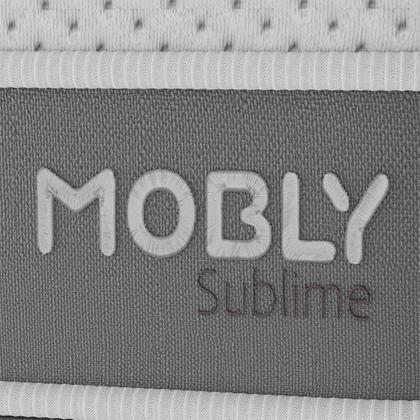 Imagem de Cama Box Solteirão com Colchão Sublime Espuma Viscoelástica (32x96x203) Cinza e Branco