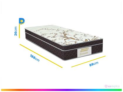 Imagem de Cama Box Solteiro (Box + Colchão) Gazin