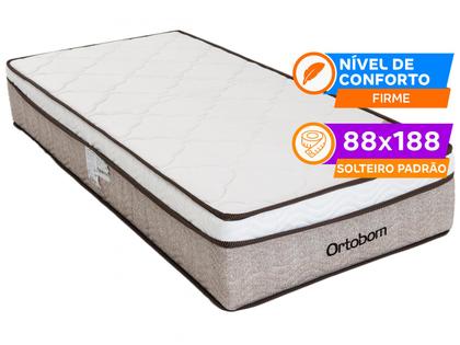 Imagem de Cama Box Solteiro (Box + Colchão) Ortobom de Mola