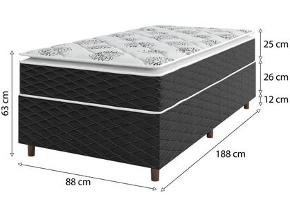 Imagem de Cama Box Solteiro (Box + Colchão) Umaflex 