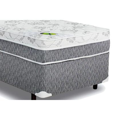 Imagem de Cama Box Solteiro: Colchão Anatômico Luckspuma D33/AG65 Aspen Super Firme + Base CRC Suede Black(88x188)