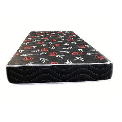 Imagem de Cama Box Solteiro Colchão Espuma D28 Oriental Preto Ducci + Box Suede Preto (54x88x188)