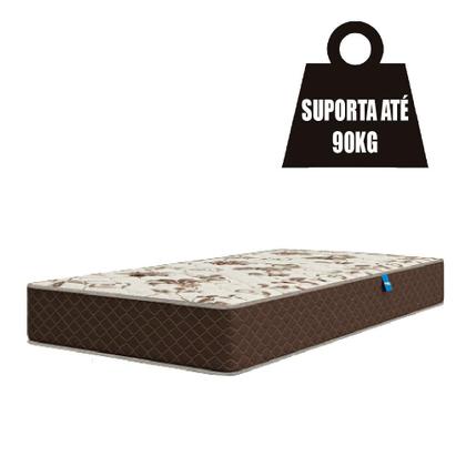 Imagem de Cama Box Solteiro Colchão Espuma D33 Marquês 88x188x57cm Marrom Umaflex